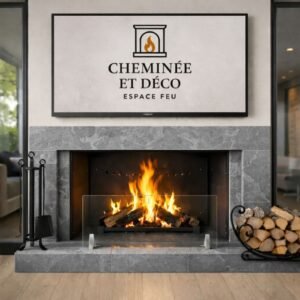 Cheminée – Foyer ouvert en acier